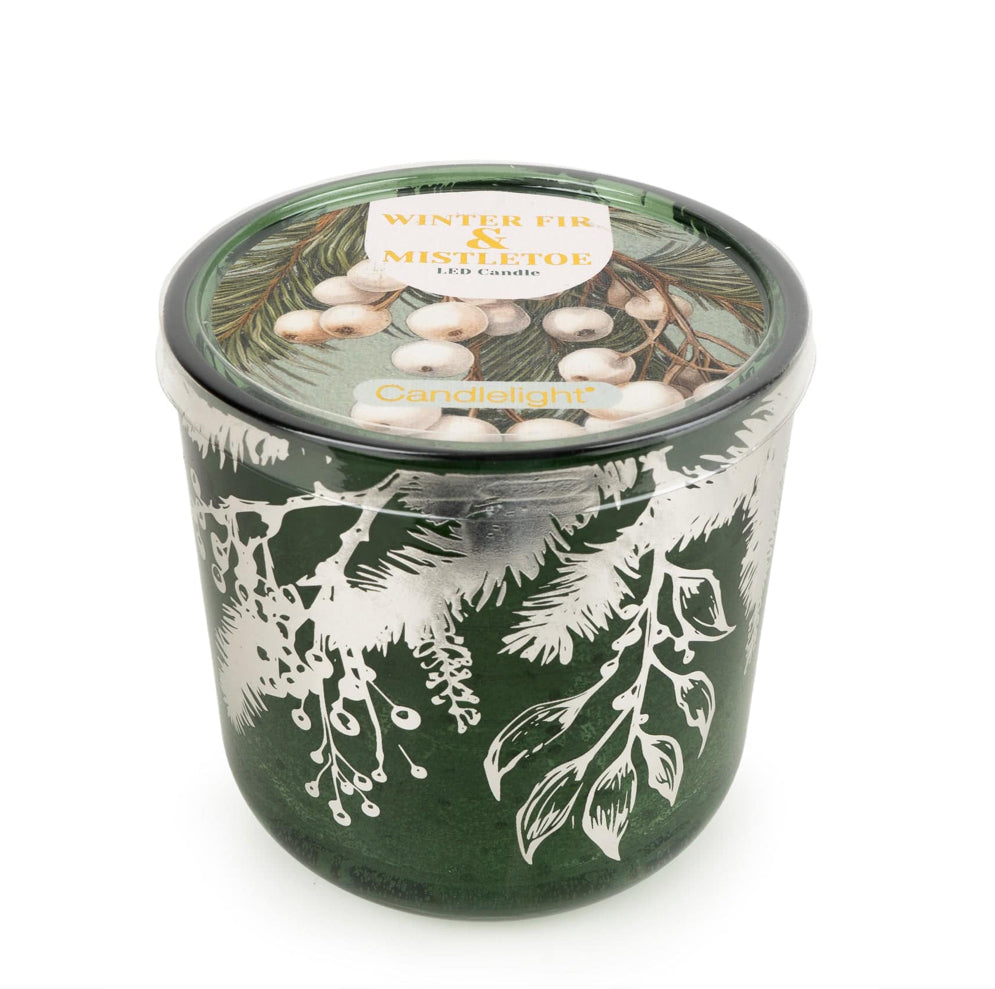 LED Candle - Winter Fir & Mistletoe