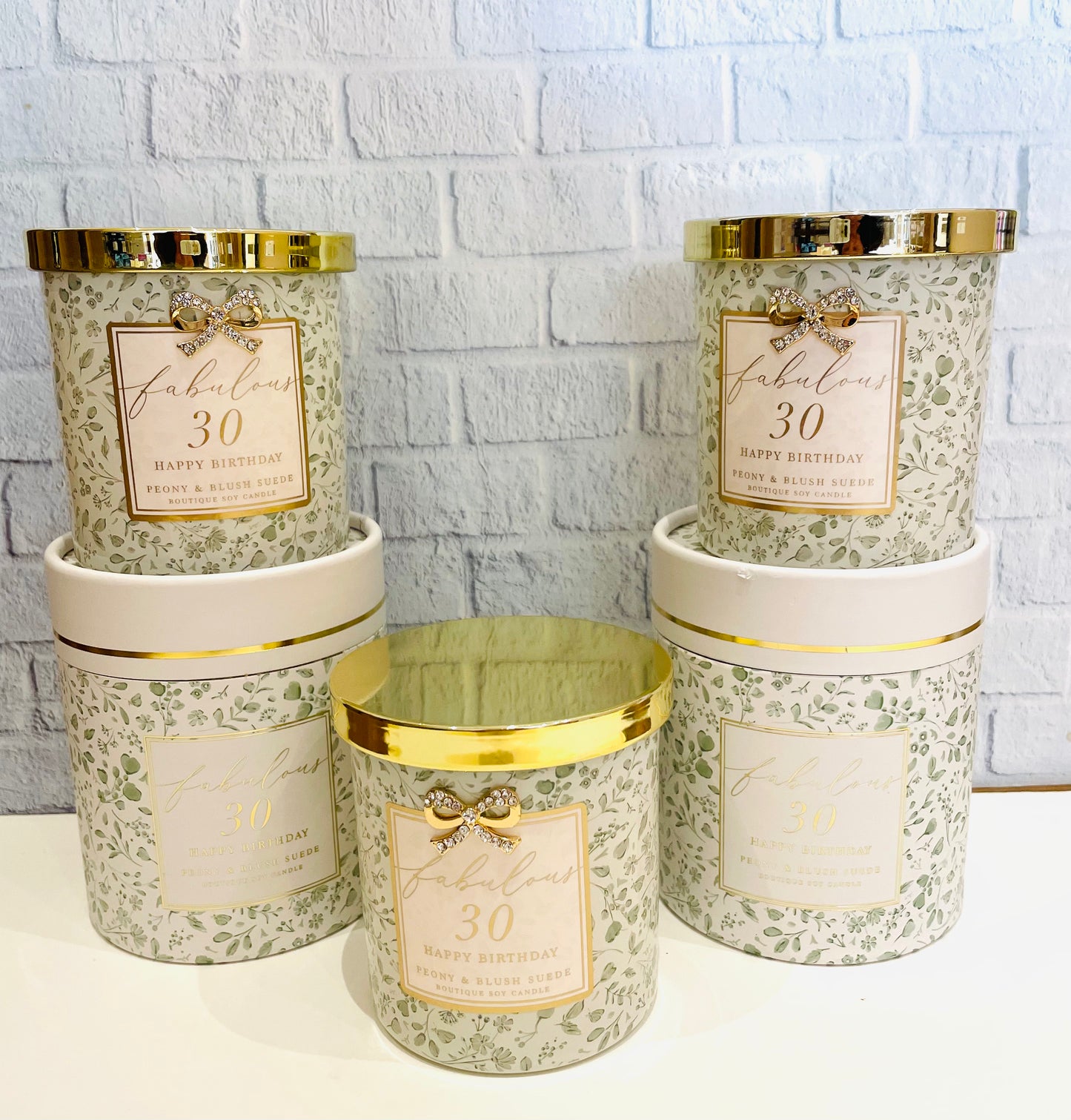 FABULOUS 30 CANDLE PEONY & BLUSH