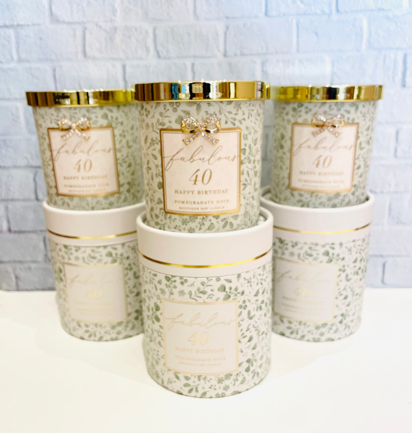 FABULOUS 40 CANDLE POMEGRANATE NOIR