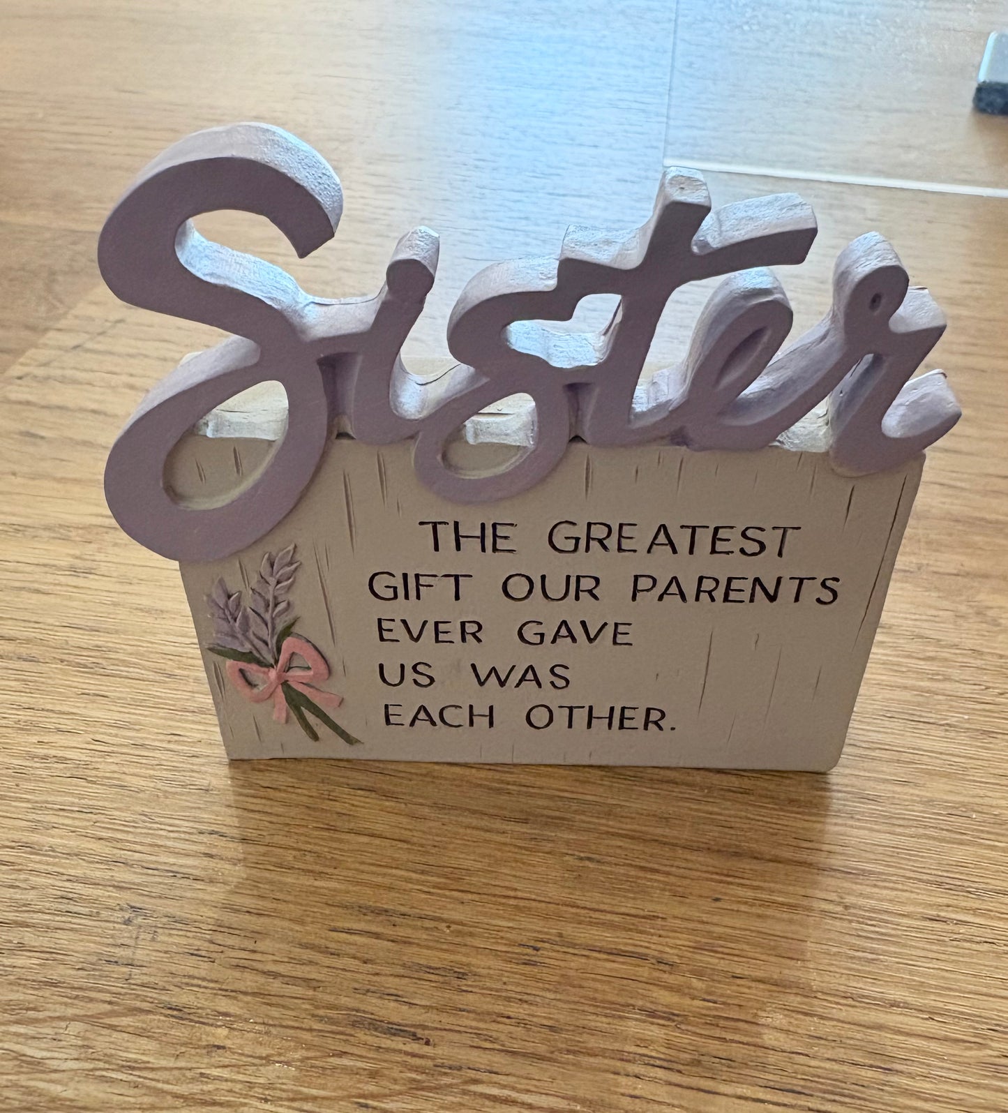 Sister plaque was each other