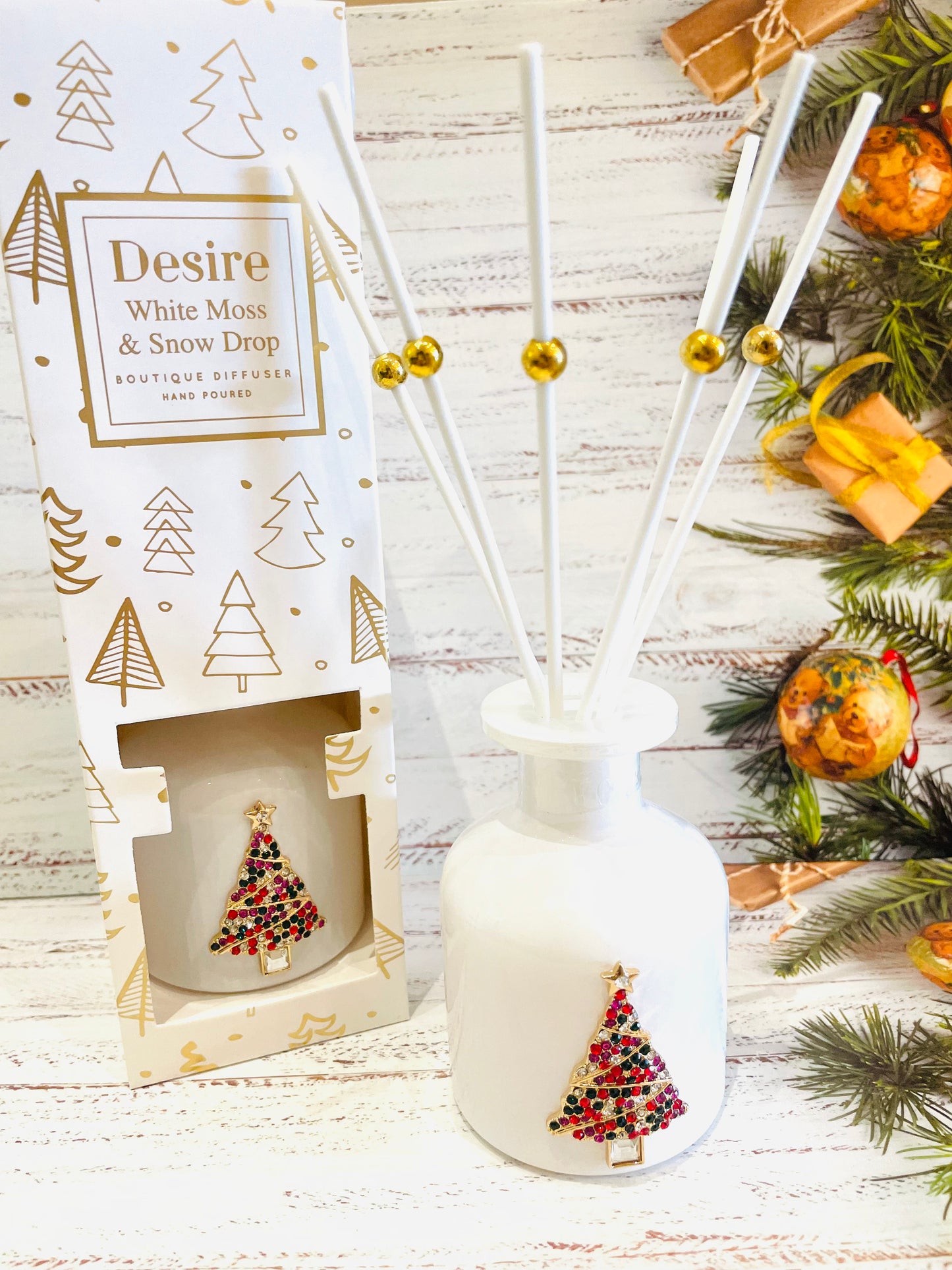 GOLD TREE WHITE DIFFUSER SMALL/LARGE