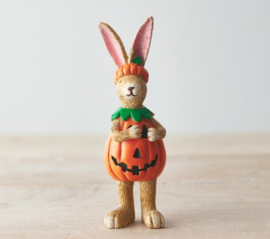 JASPER RABBIT PUMPKIN, 14CM STANDING