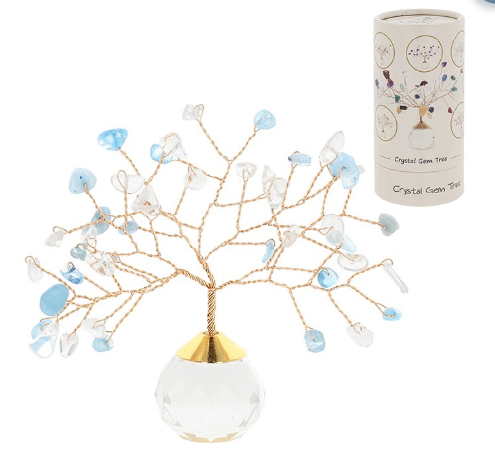 Aquamarine Crystal Tree Emotional Balance