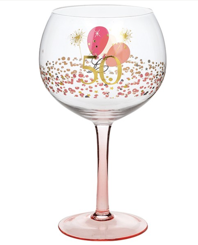 Rush Blossom Gin Glass 50th