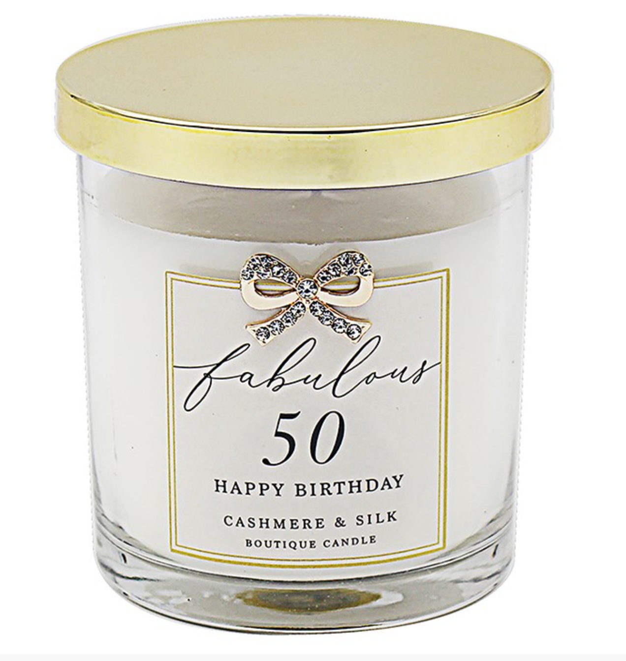 Fabulous 50th Happy Birthday Candle