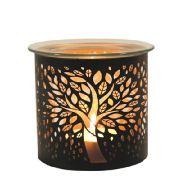 Tree Of Life Tlight/Candle Holder Black