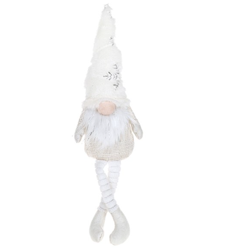 Silver Snowflake Dangly Leg Gonk