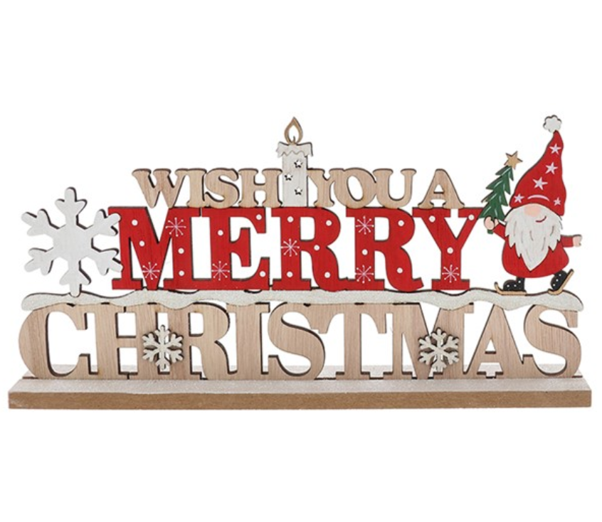 Merry Christmas Santa Sign