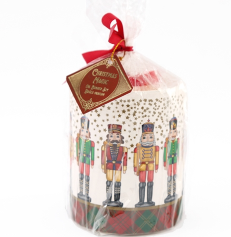 Nutcracker Wax/Oil Burner Gift Set 10cm