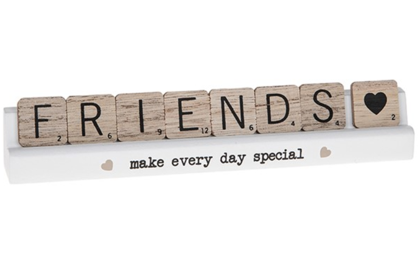 Friends Scrabble Plaque