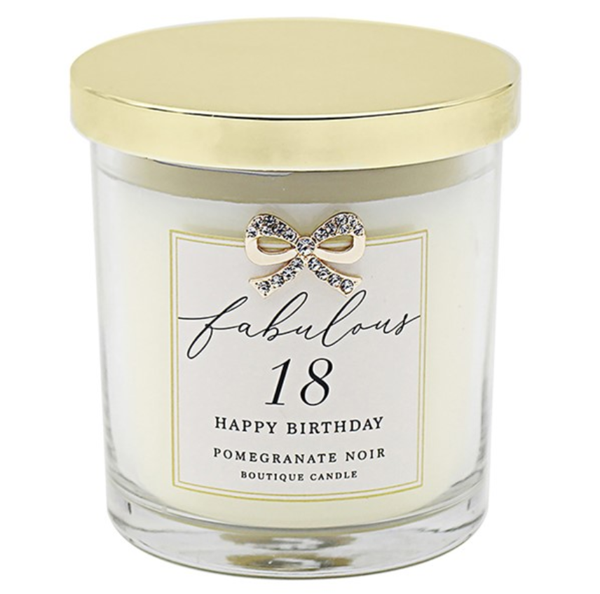 Fabulous 18th Happy Birthday Candle