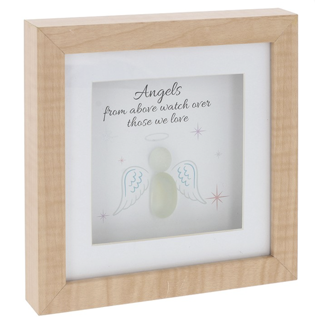 Angel From Above Watch Over Those We Love Pebble Plaque