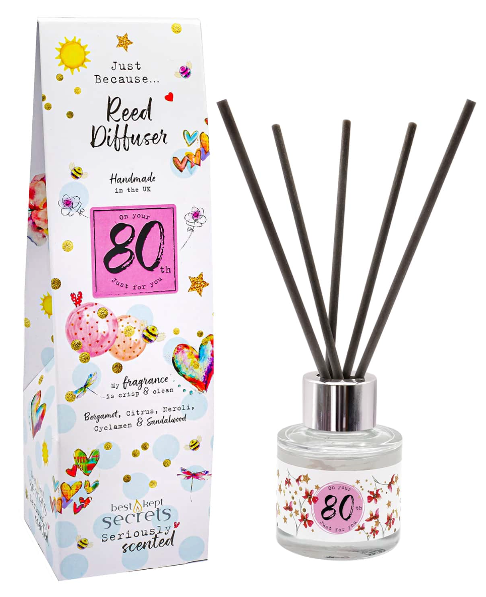 80TH Birthday Set Of 3 Scented Candles