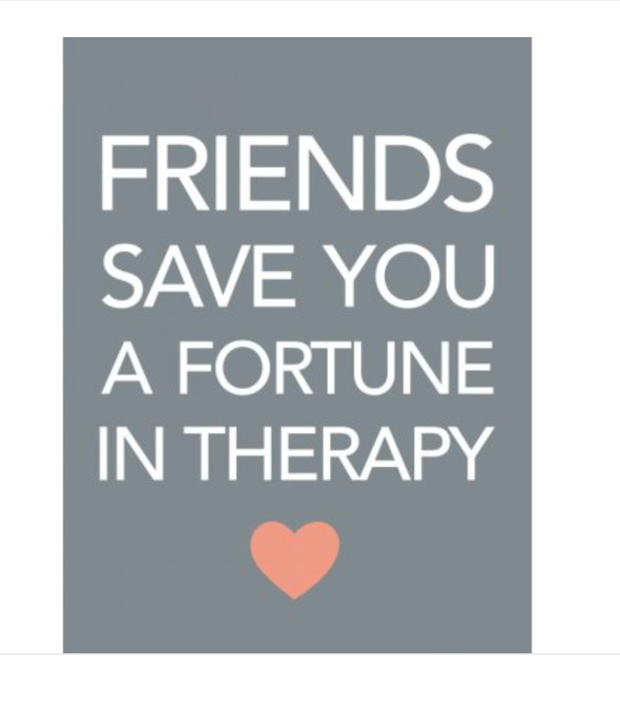 Friends in Therapy Mini Metal Sign, 9cm
