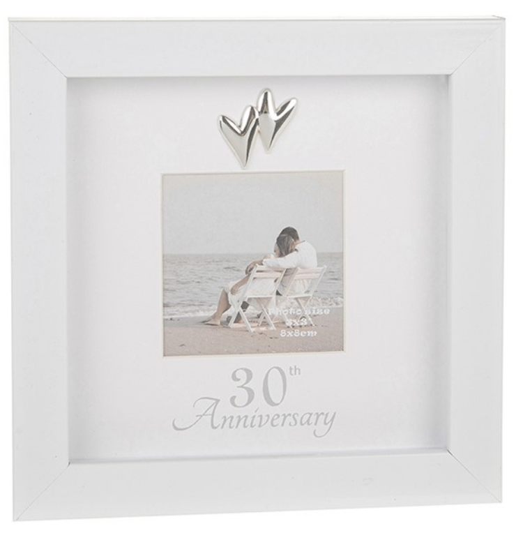 White Anniversary 30th Frame 3x3 (4831845908551)