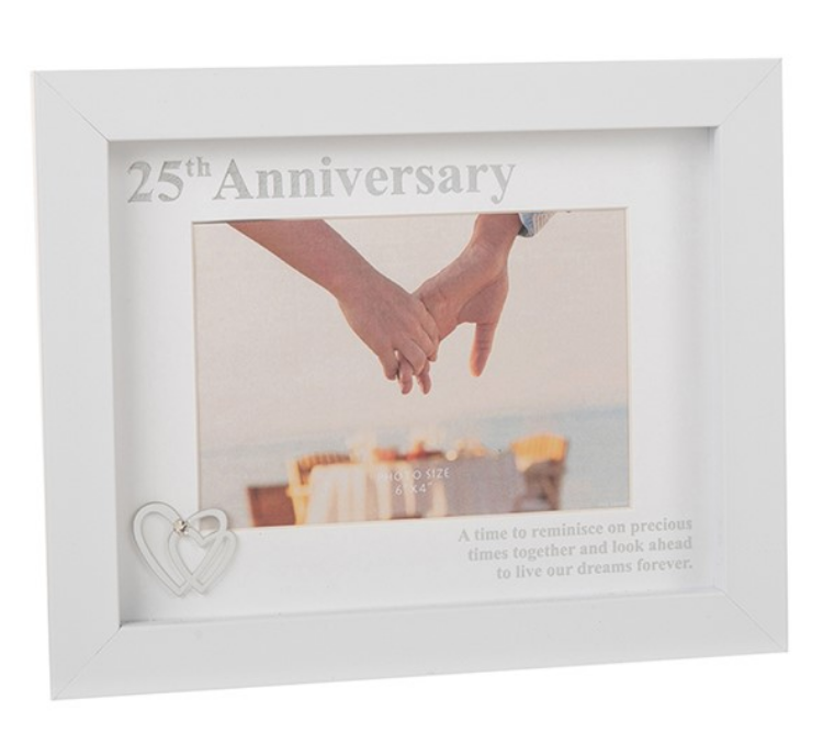 White 25TH Anniversary Frame (6592709886023)