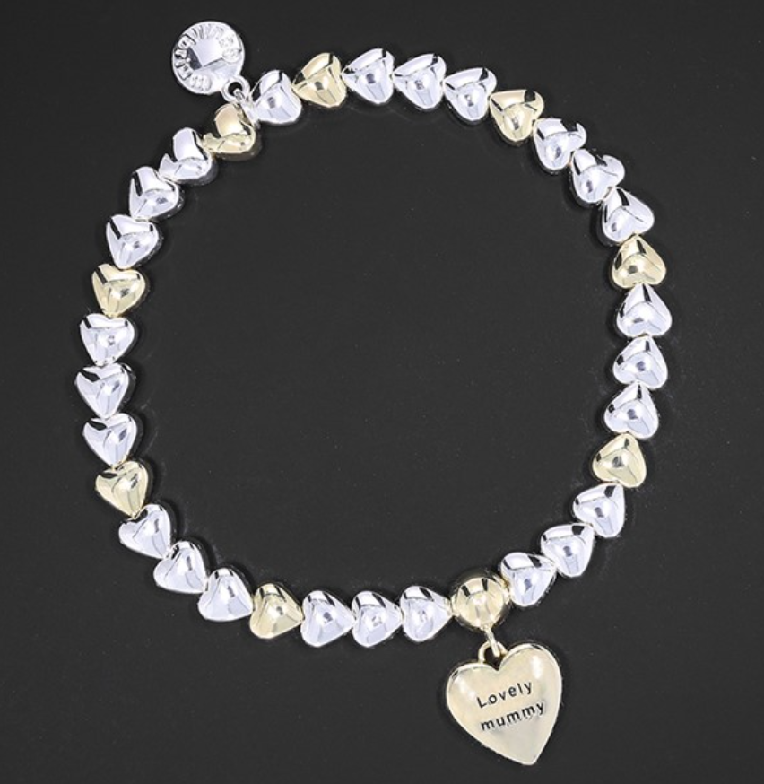 Hearts Galore Two Tone Bracelet Mummy