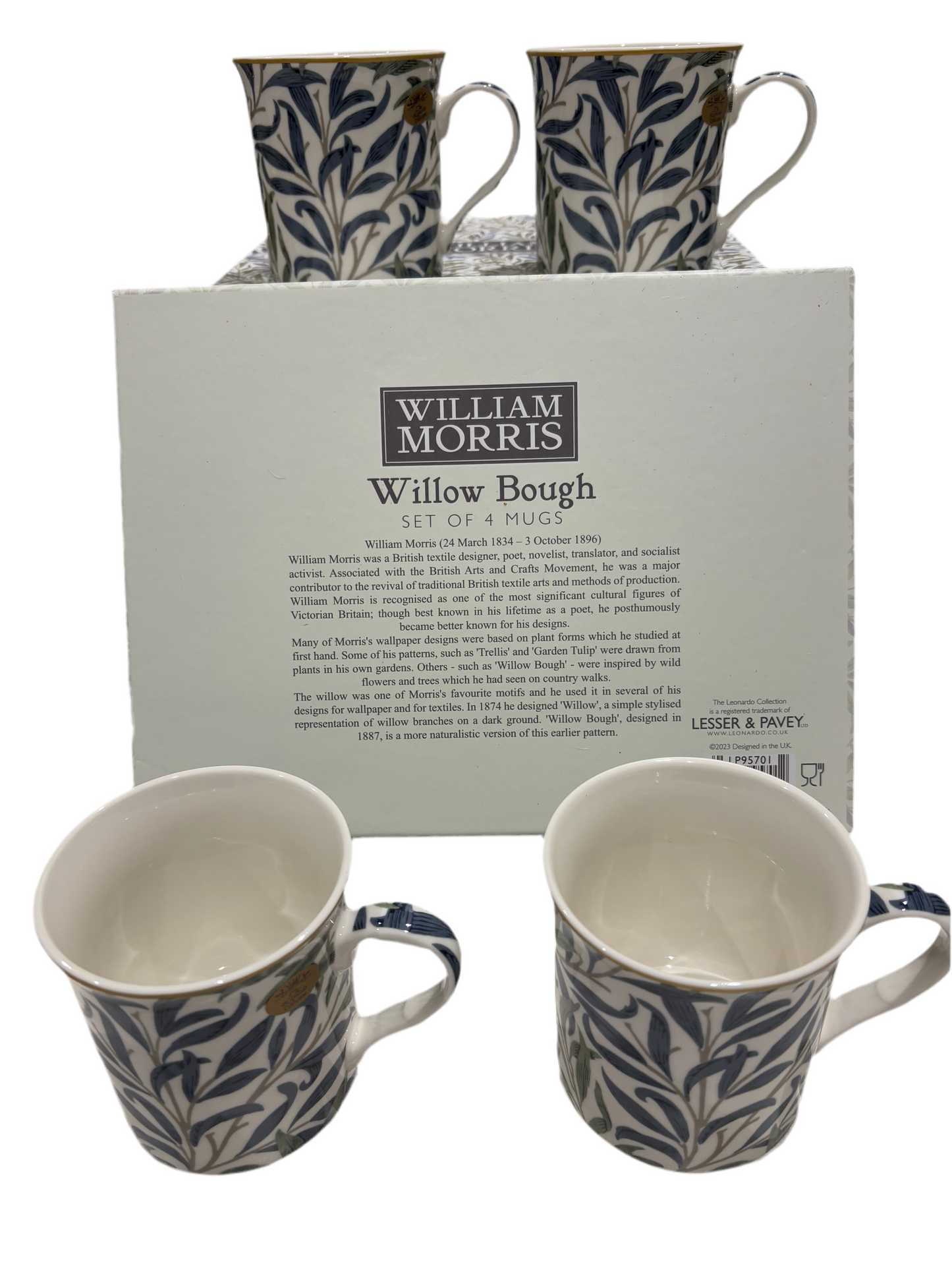 William Morris Willow Bough Mug Set of 4