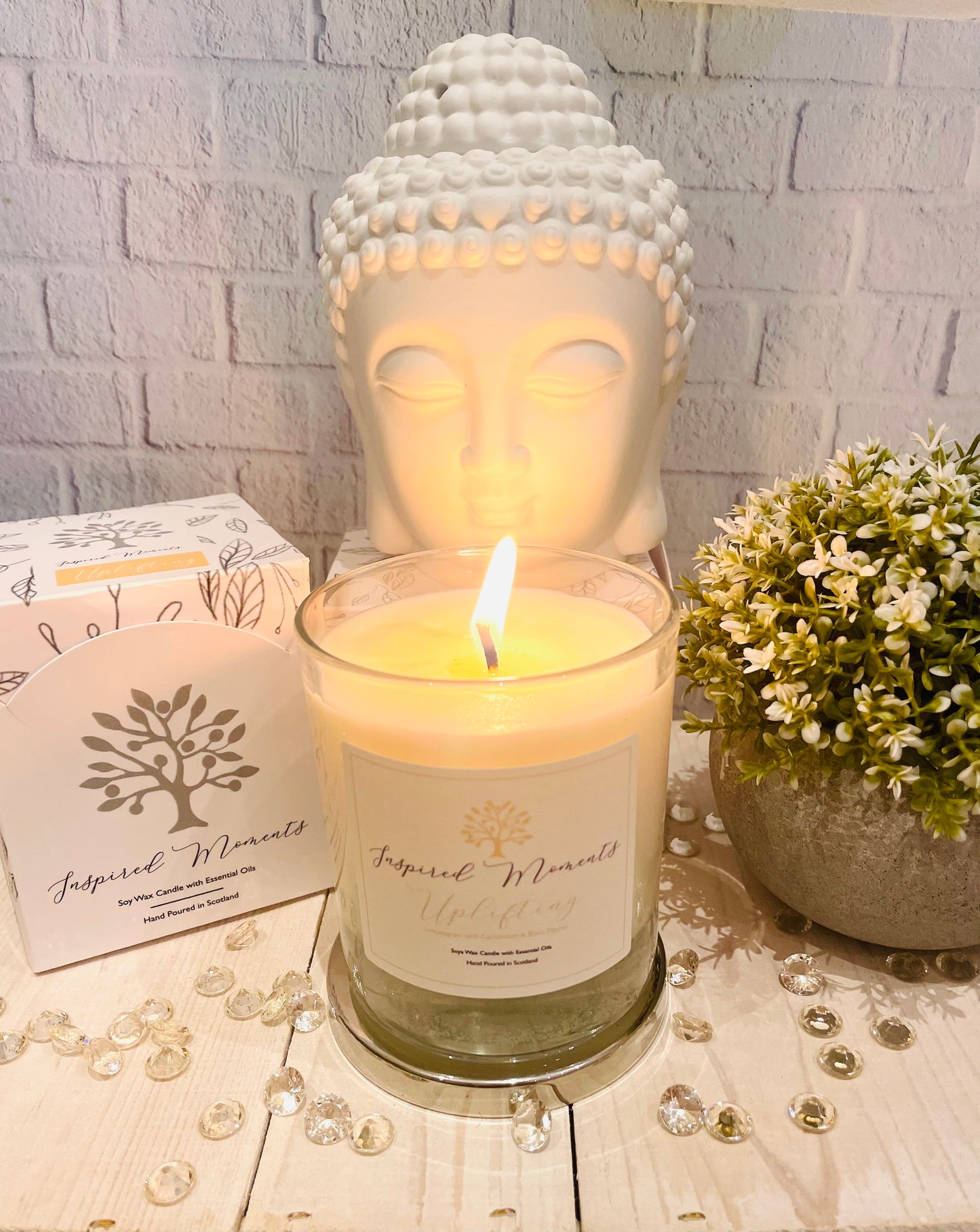 'UPLIFTING DIFFUSER/CANDLE/REFILL Lemongrass With Cardamon & Black Pepper
