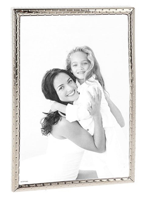 Silver Slim Edge Dot Frame 4x6