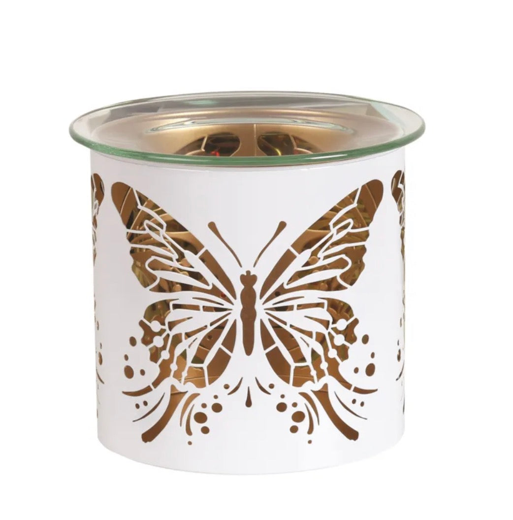 White Butterfly Tealight Wax Melter