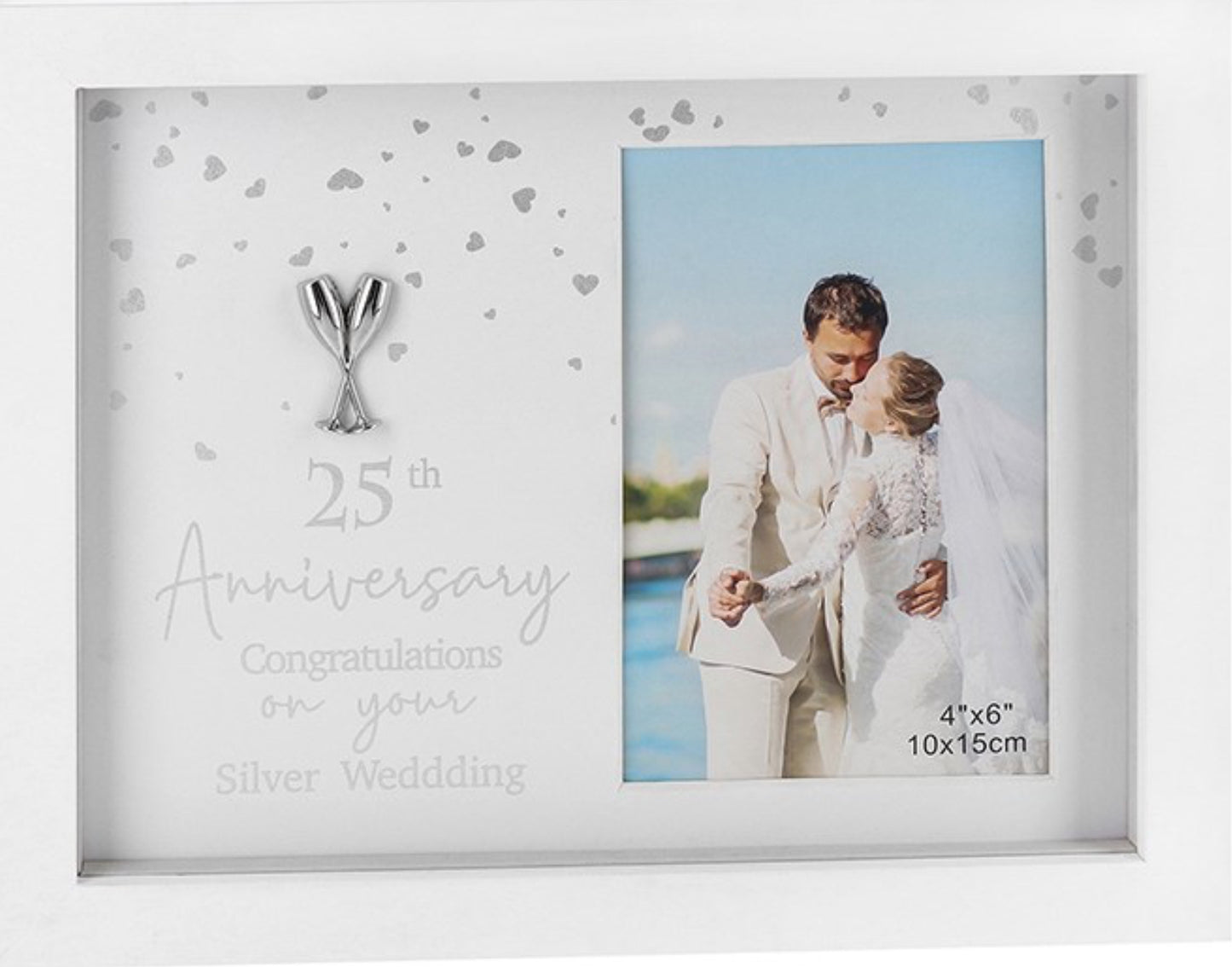 25th Silver Wedding Anniversary Frame