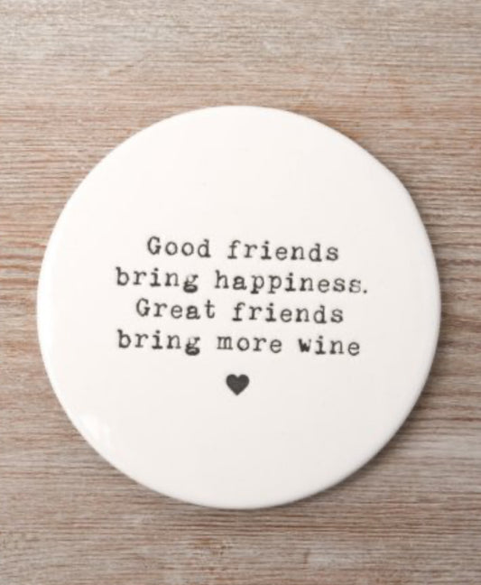 BRING HAPPINESS COASTER, 10CM