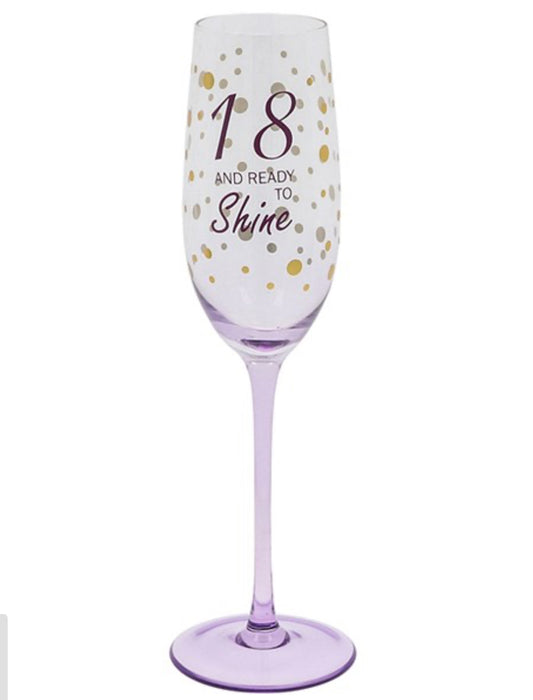 18th Birthday Sparkle flute