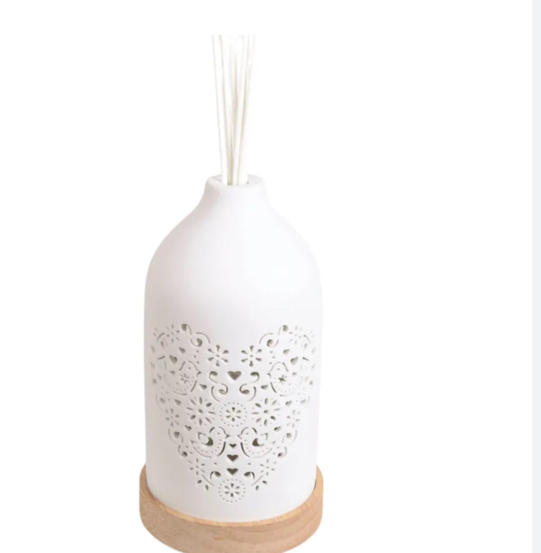 Heart LED Ceramic Reed Diffuser 19cm