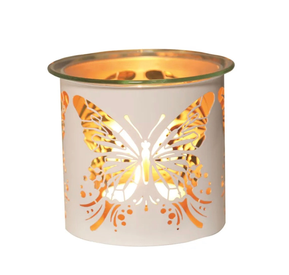 White Butterfly Tealight Wax Melter