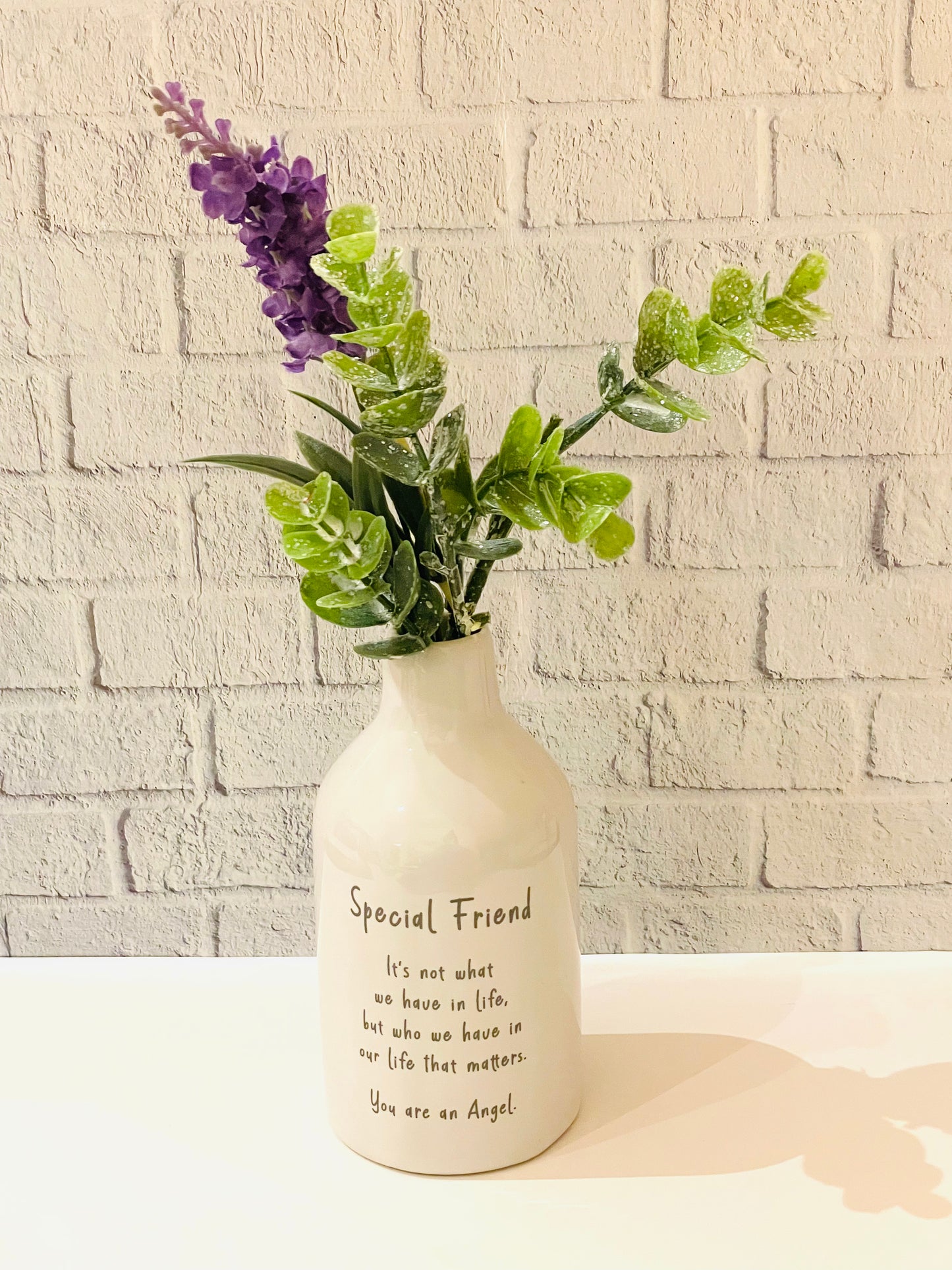 Special Friend Vase With Flowers