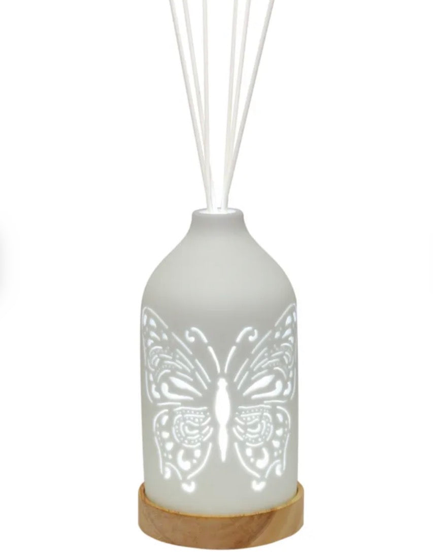 Butterfly LED Ceramic Reed Diffuser 19cm
