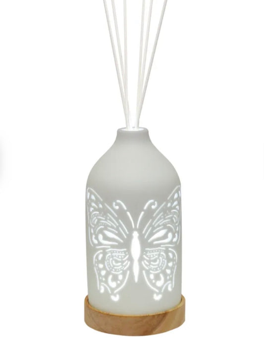 Butterfly LED Ceramic Reed Diffuser 19cm
