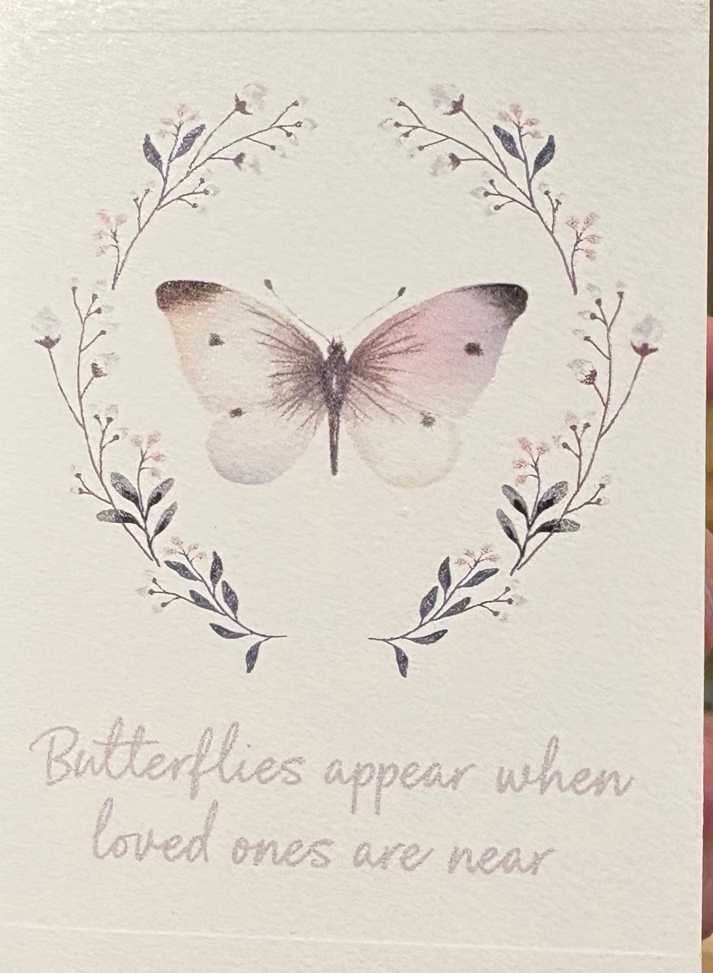 BUTTERFLIES APPEAR WHEN LOVED ONES TEALIGHT HOLDER