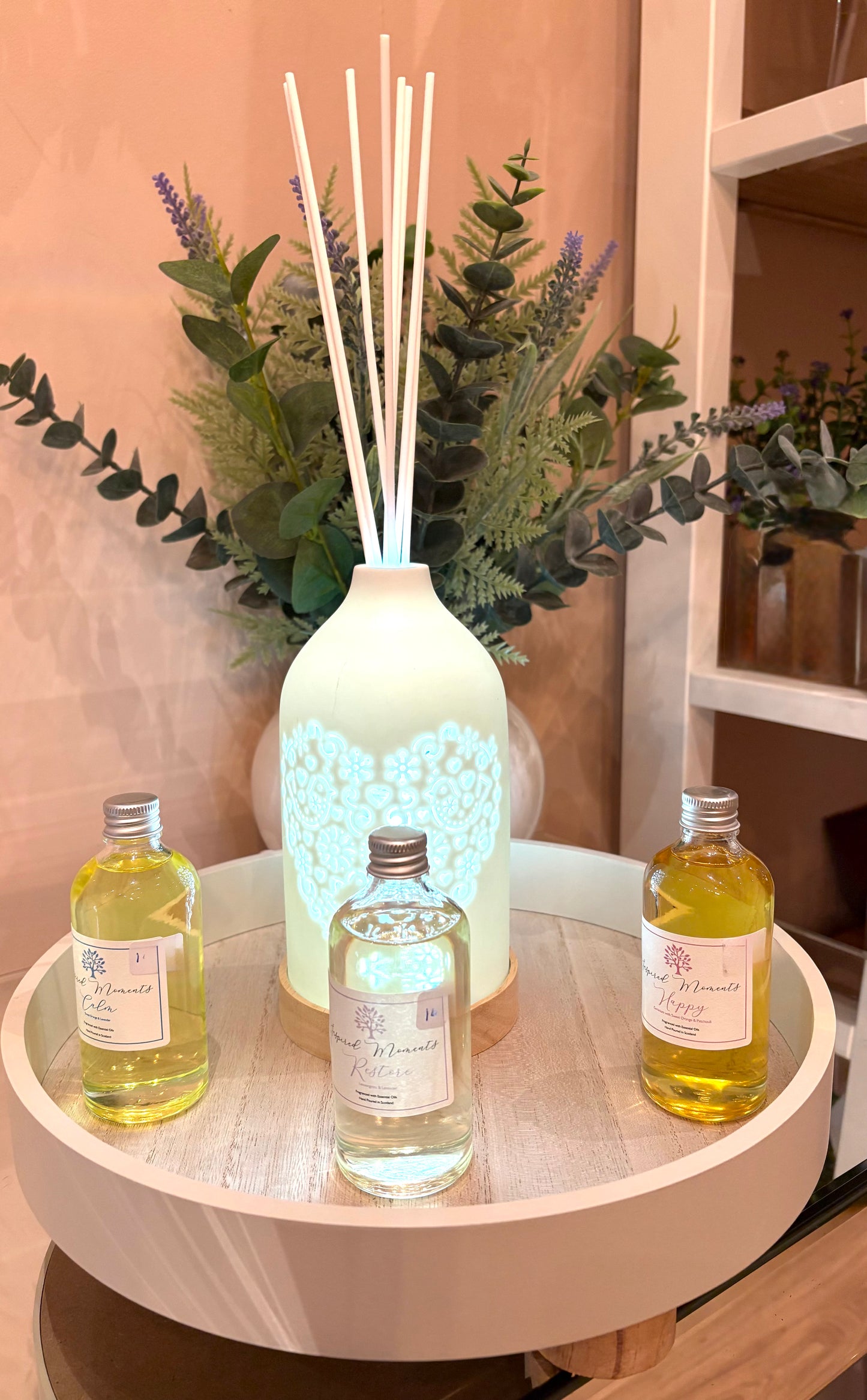 Heart LED Ceramic Reed Diffuser 19cm