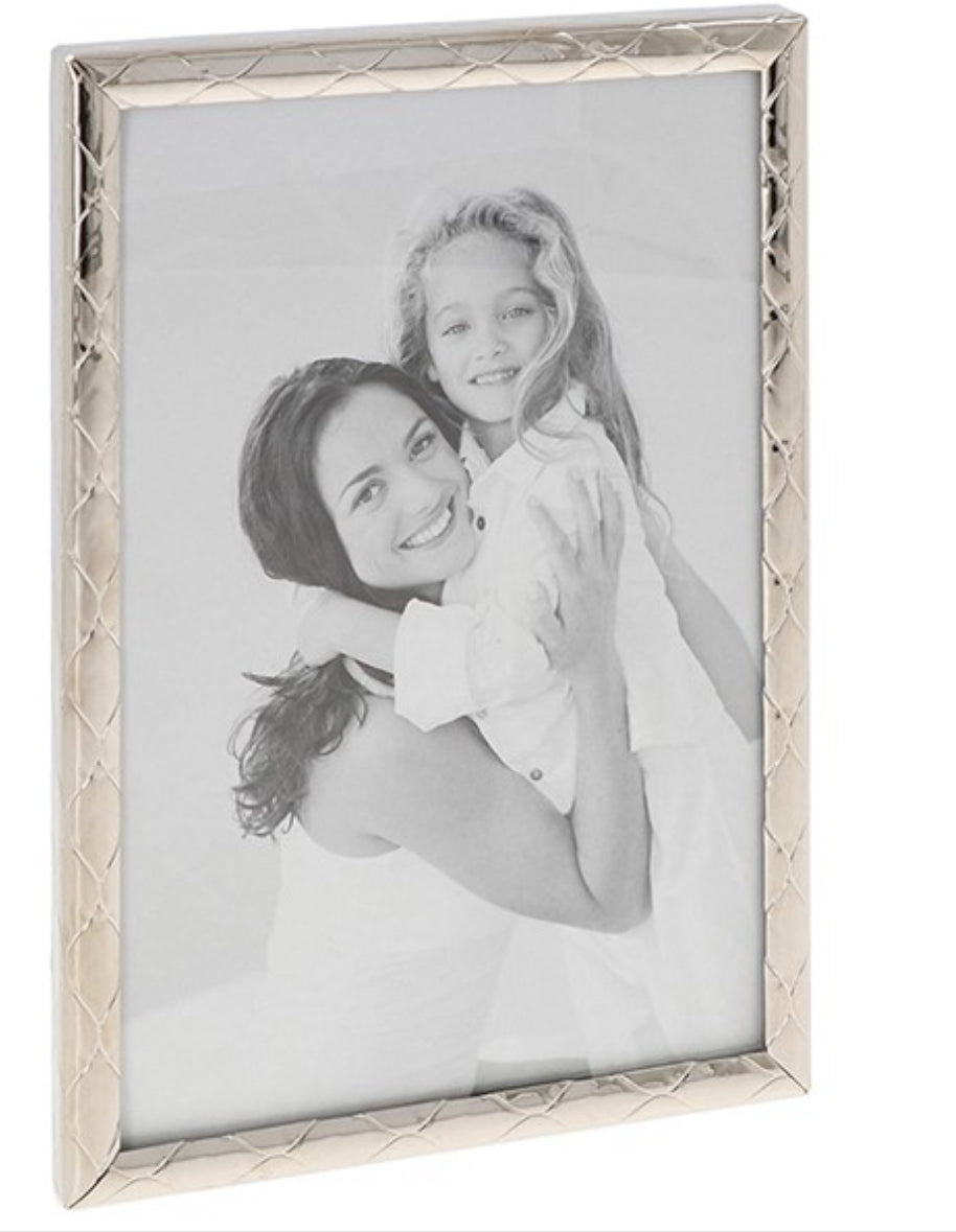 Silver Slim Diamond Frame 5x7