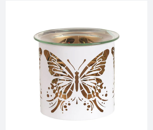 White Butterfly Tealight Wax Melter