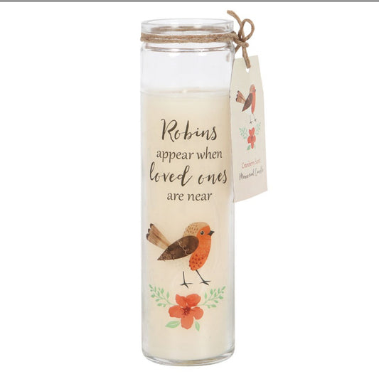 ROBINS APPEAR CRANBERRY TUBE CANDLE
