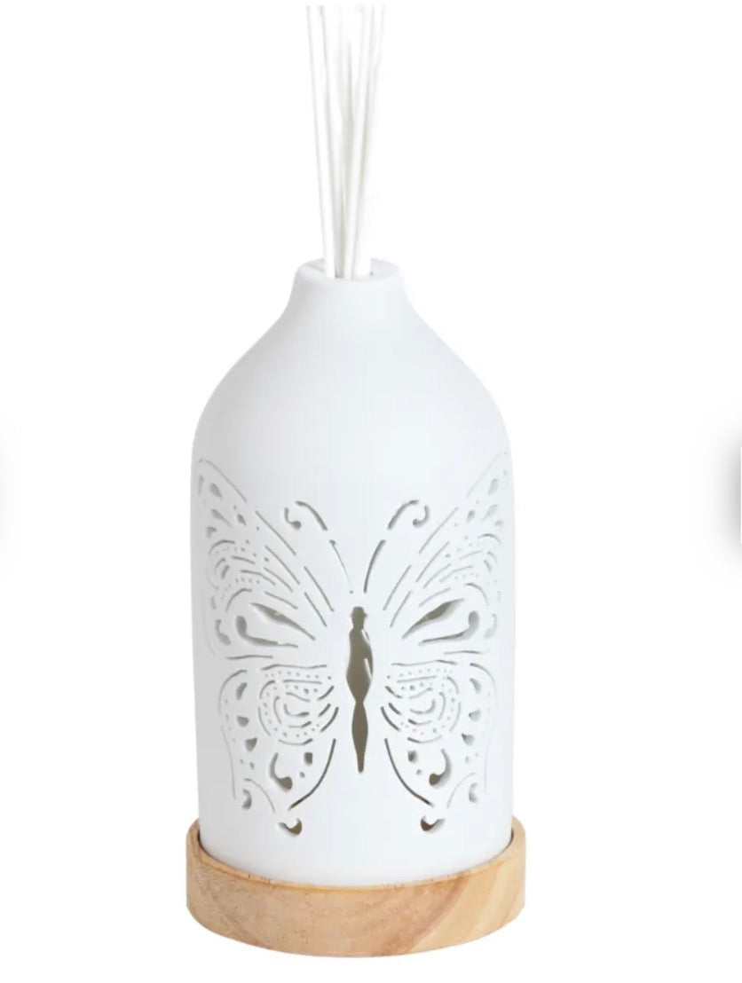 Butterfly LED Ceramic Reed Diffuser 19cm