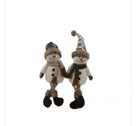 LONG LEGGED SNOWMAN, 56CM