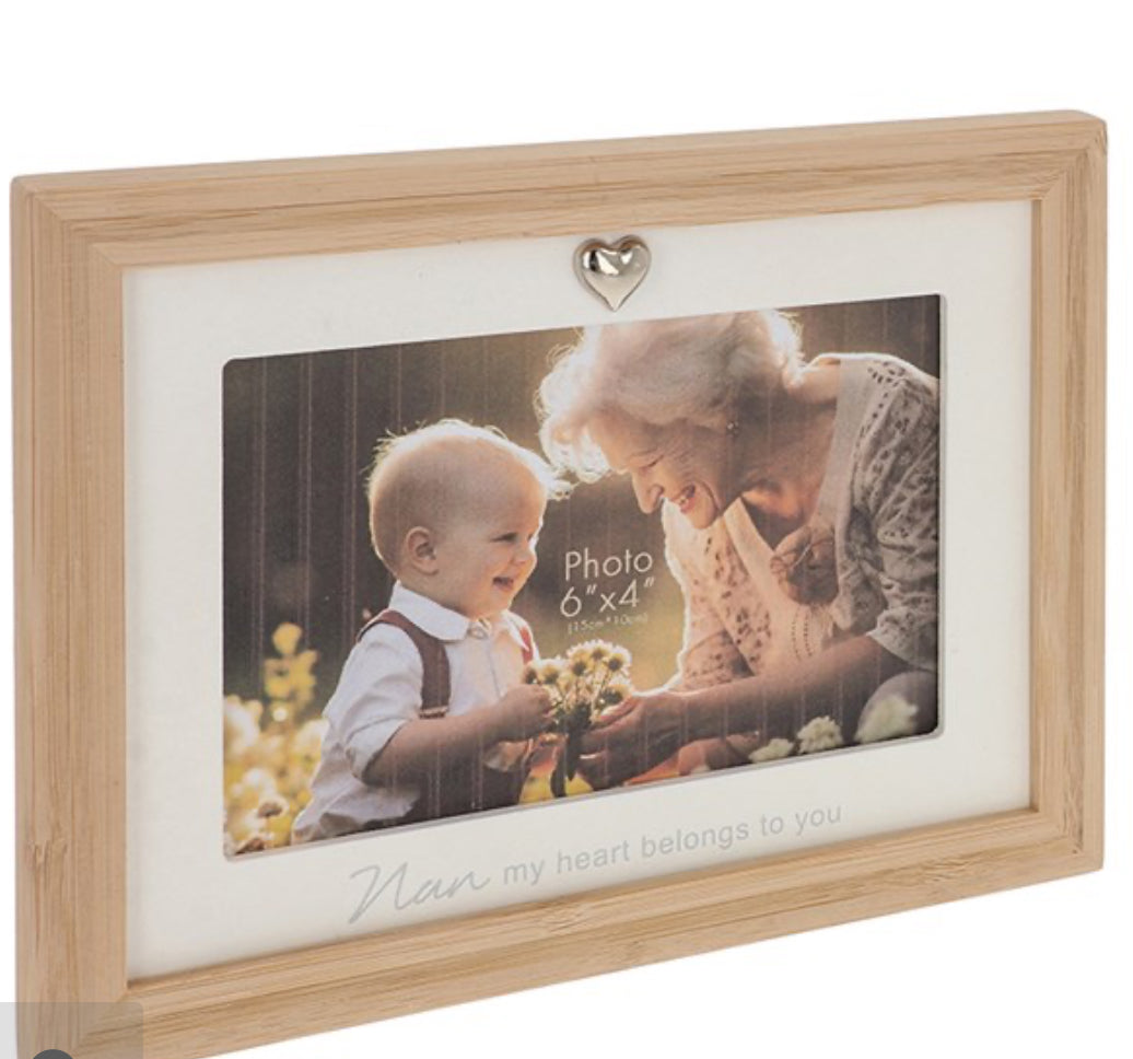 Nan My Heart Belongs To You 6x4 Frame
