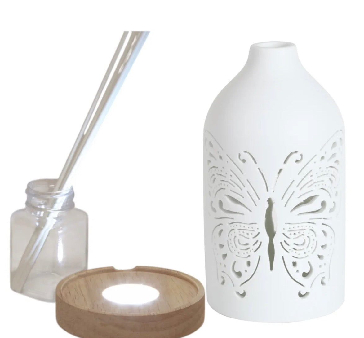 Butterfly LED Ceramic Reed Diffuser 19cm