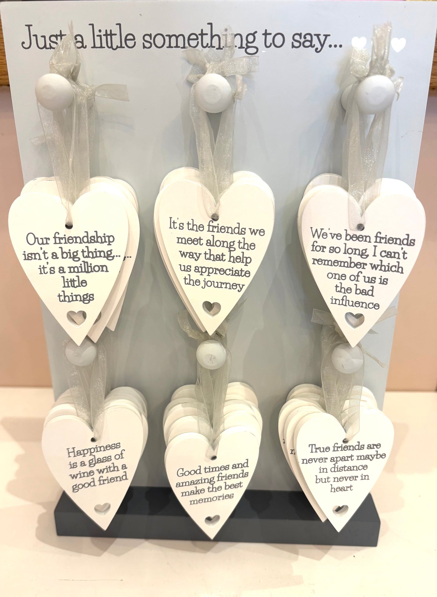 Assorted Friendship heart signs 7cm