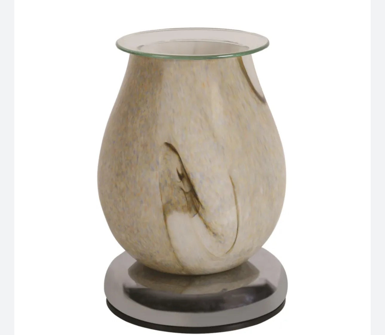 Electric Wax Melter Touch - Natural Swirl Oval 16cm