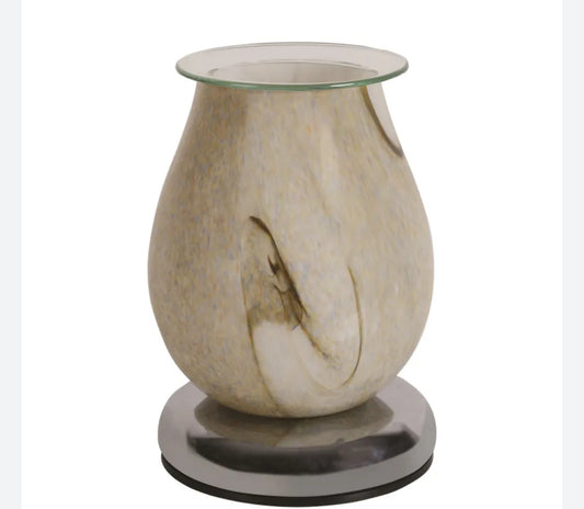 Electric Wax Melter Touch - Natural Swirl Oval 16cm