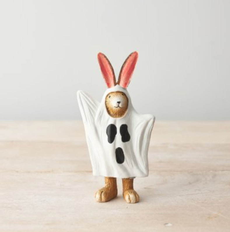 GHOST BUNNY ORNAMENT, 14CM