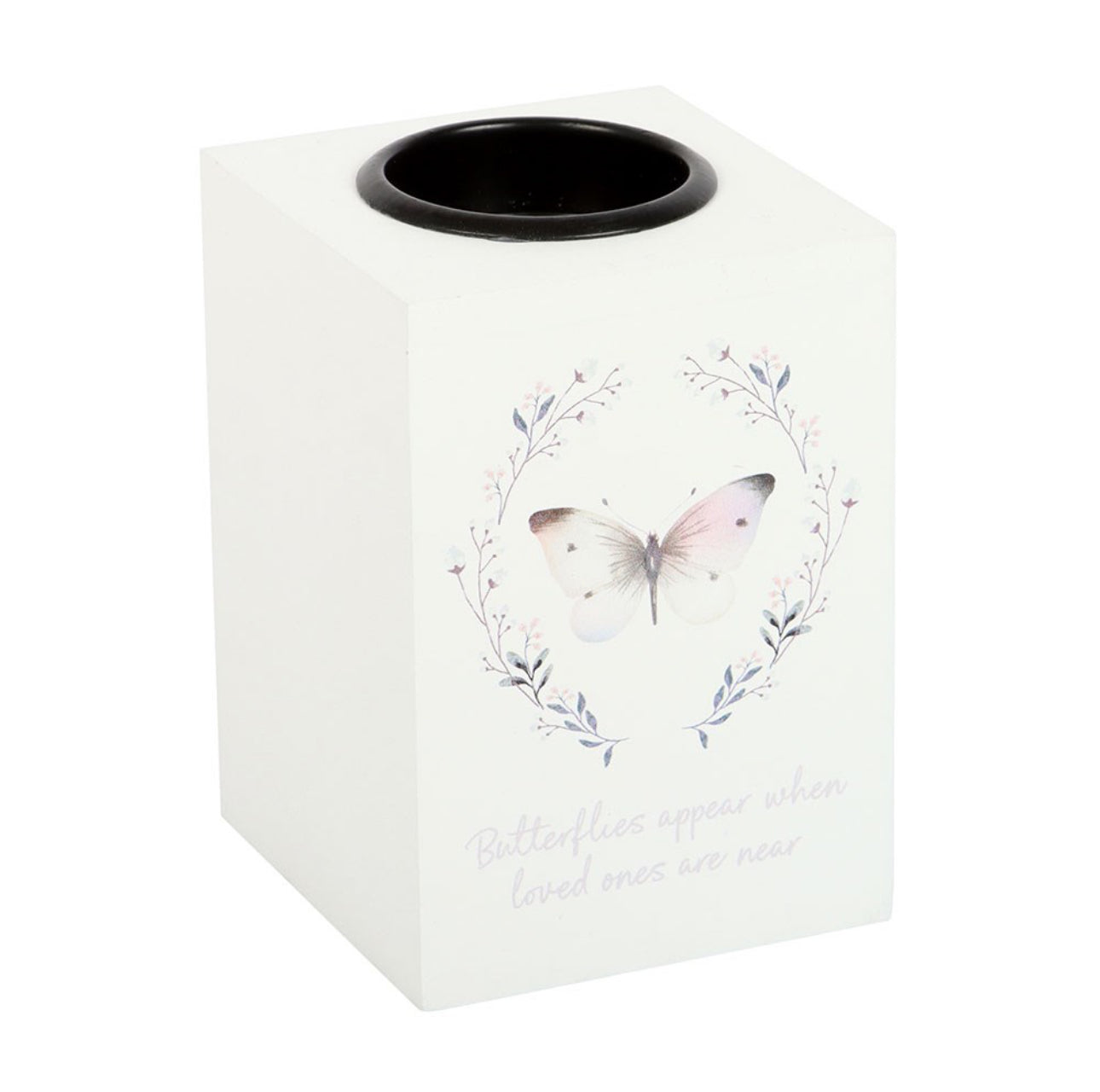 BUTTERFLIES APPEAR WHEN LOVED ONES TEALIGHT HOLDER