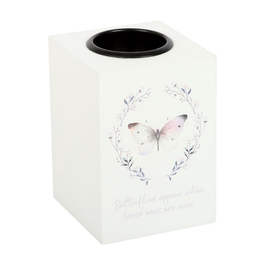 BUTTERFLIES APPEAR WHEN LOVED ONES TEALIGHT HOLDER