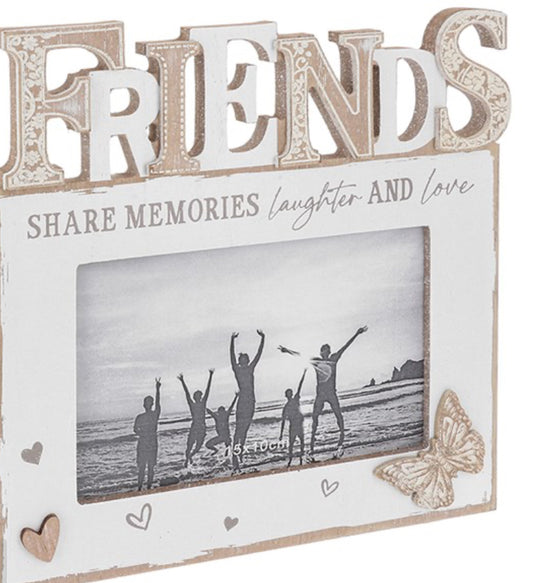 Friends share memories laughter & love frame