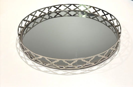 Silver Mirrored Trays Small / Medium